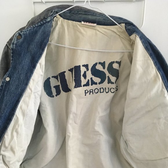 SOLD Vintage GUESS jean bomber jacket - Picture 2 of 5